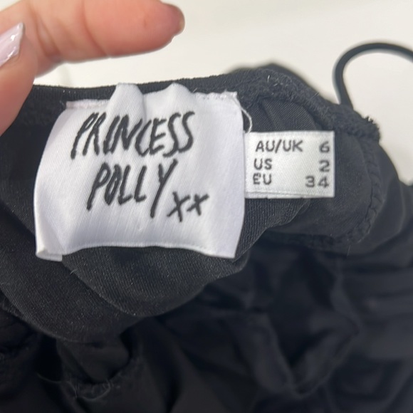 Princess Polly black ruched mini dress-homecoming 🤩 - Picture 3 of 3